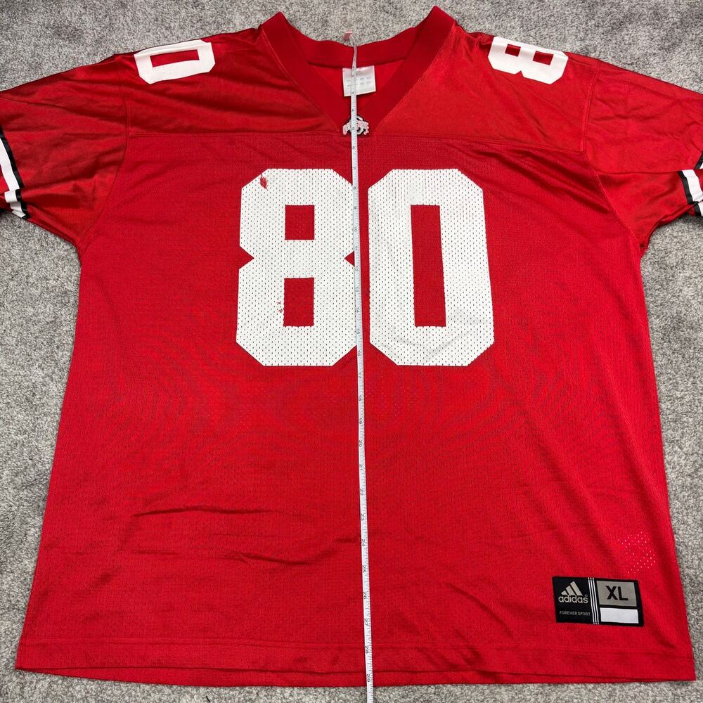 Vintage Adidas Ohio State Football Jersey #80 size XL - Picture 8 of 9